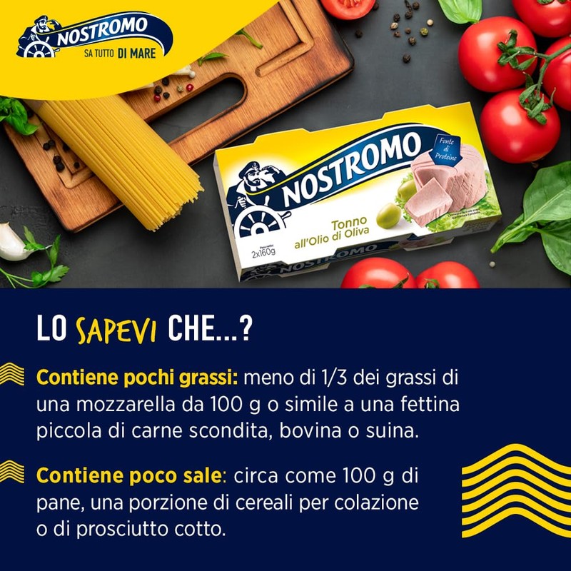 Nostromo - Tonno all'olio di oliva, 2 lattine da 160gr.