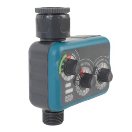 Jectse Energy Saving 3 Dial Water Timer 21L/Min with Rain Delay - Sprinkler Timer - for Plants Threaded Connector Accessories