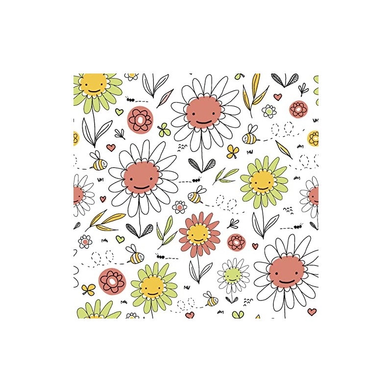 20 Napkins Bees Buzzing Between Flowers | Spring | Summer
