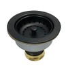 Kingston Brass K112MB Tacoma Kitchen Sink Basket Strainer, Matte Black