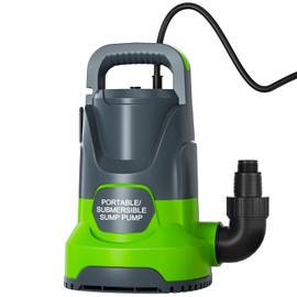 Water Pump Submersible Sump Pump 1.4HP 5400GPH Portable Electric Water Pump Utility Pump for Pool Draining Flood Basement Hot Tub Pond