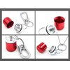 XP Design Portable Wide Mouth Pill Case Necklace Pendant Keychain