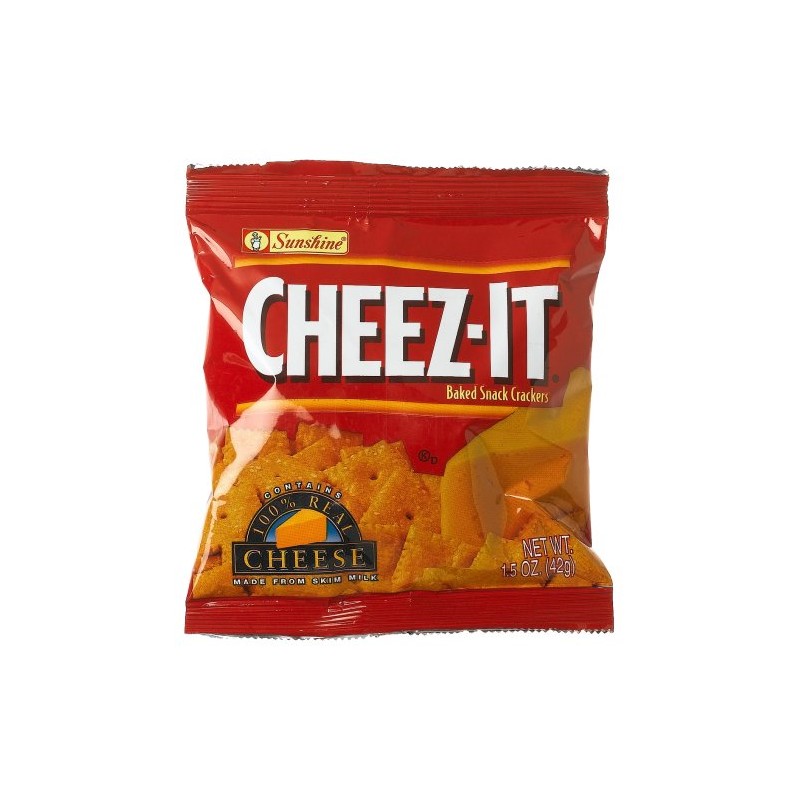 CHEEZ-IT Baked Snack Crackers, Crackers, 1.5-Ounce Single Serve Packs (Pack