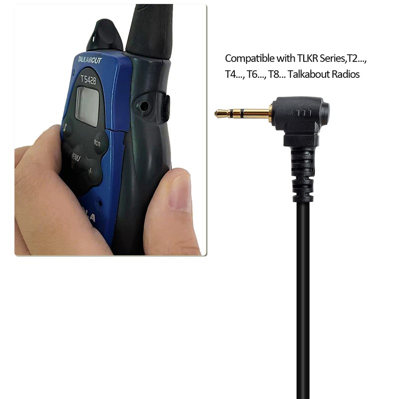 HYS Surveillance Earpiece with mic, T460 T800 T400 2 Way