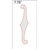 F-Hole Routing Template - 7.75" Sharp