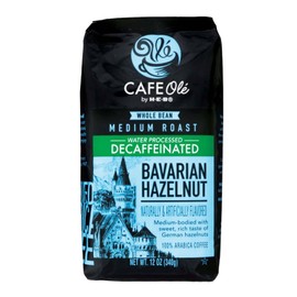HEB Cafe Ole Whole Bean Coffee 12oz Bag (Pack of 3) (Decaf Hazelnut - Medium Dark Roast (Full City))
