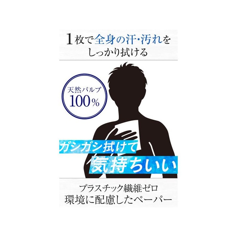 マンダム ギャツビー アイスデオドラント ボディペーパーN アイスフルーティの香り 徳用 30枚入り 6個セット + Kunutonnオリジナルロゴ入りおまけ付