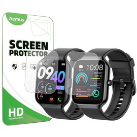 Aemus Screen Protector Compatible for Togala Smart Watch 1.96" (6 Pack) Clear TPU Soft Film Compatible for Jugeman P99 / P98 Smart Watch