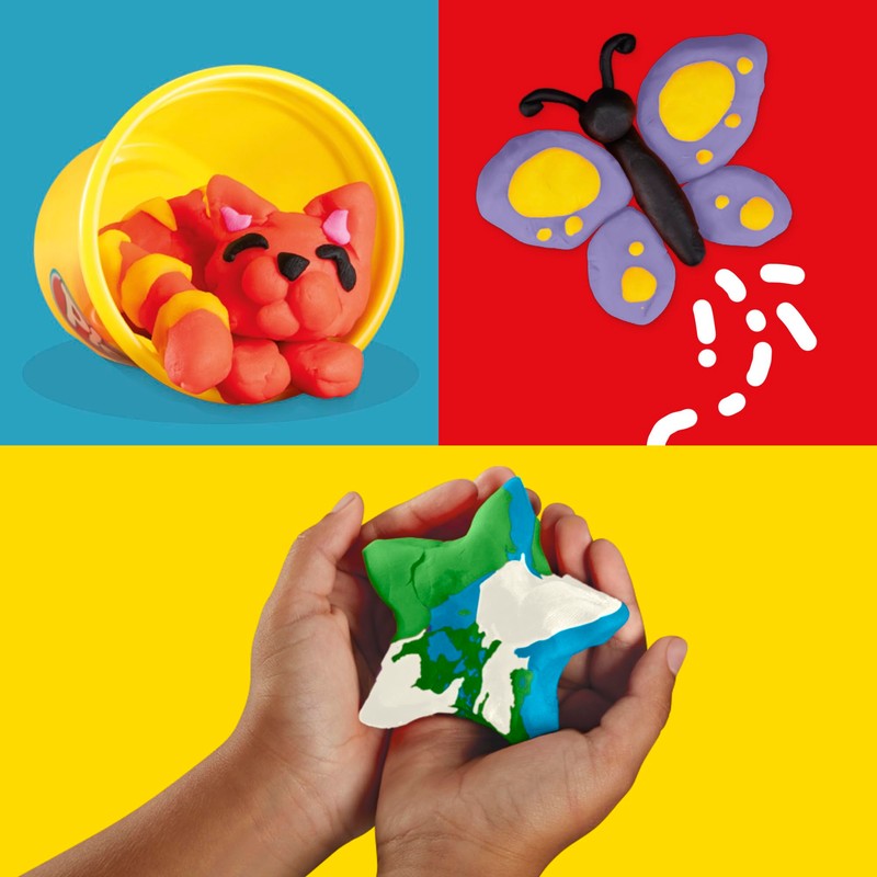 Play-Doh Favourite Colour Pack of 9 Cans, Children's Arts &