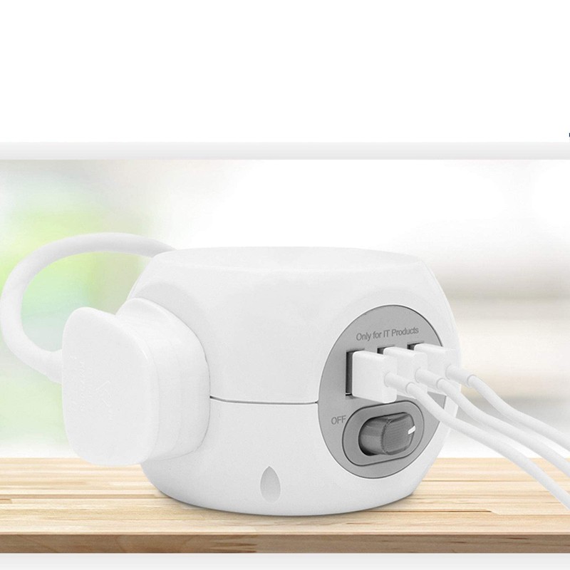 Mr. Gadget's Solutions 3 Way 1.4 Metre Cube Extension Socket