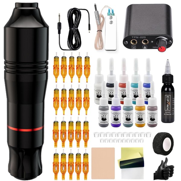 FONPOO Rotary Maschine Pen Set, Complete Pen Machine Kit contains