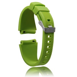 YTKavq Silicone Watch Strap，22mm Width Watch Band Elegant Silicone Watch Strap for Men and Women（Green）