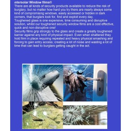 Intersolar® 8MIL Safety Clear Film Window  home Security Residential Commercial  30 "x 10 ft
