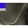 Royal Blue Edge Custom Fit Front Carpet Floor Mat, Black,