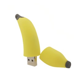 WooTeck 64GB Cartoon Lovely Banana USB Flash Drive Cute Pendrive Novelty Memory Stick