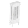 1:12 Doll House Miniature Cabinet Wooden Simulation White Arc Roof