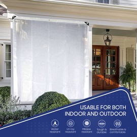 Tarps Now Translucent Poly Tarp, (10' X 12') with Aluminium Grommets for Indoor and Outdoor - Waterproof Sheet Cover Heavy Duty Tarpaulin for Canopy Tent, Roof, Camping - Clear and White