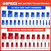 SBGGRL 44 Pcs Thread Gauge SAE and Metric, Nut and