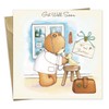 Twizler Popcorn The Bear Get Well Soon Card with Duck