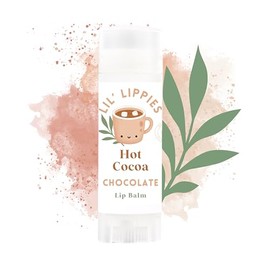 Lip Balm For Kids - Christmas Stocking Stuffer chapstick for toddler, teen and tween (Hot Cocoa)