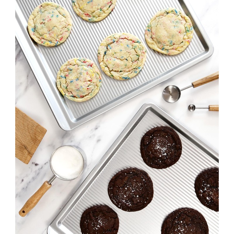 USA Pan Bakeware Cookie Sheet, Warp Resistant Nonstick Baking Pan,