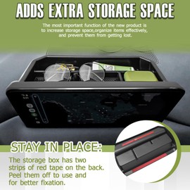 HGWEI Dash Storage Box Compatible with Mazda CX-5 2025 2024 2023 2022 Interior Accessories, Console Dashboard Organizer Behind 10.25" Touch Screen Insert Tray Holder (Not Fit 2026), Black