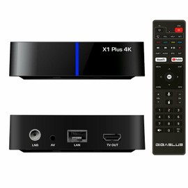 GigaBlue UHD X1 Plus 4K Android 1x DVB-S2x Tuner + Android TV IP Receiver in One Box