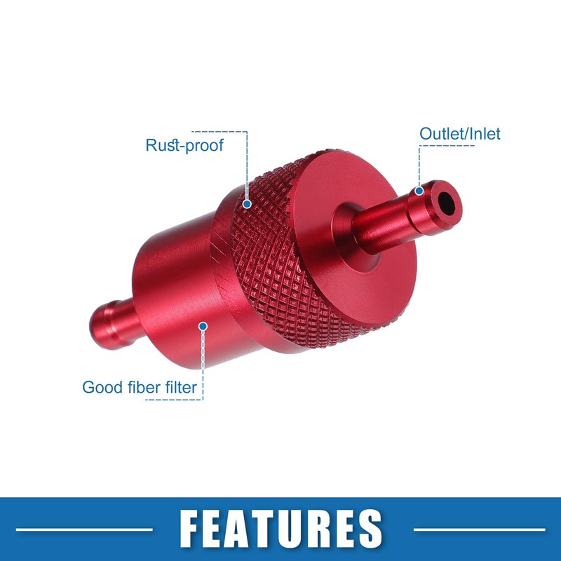 A ABSOPRO Universal Gas Inline Fuel Filter Gasoline Filter for