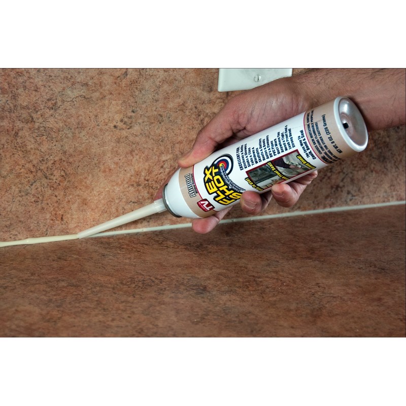 Flex Shot Rubber Adhesive Sealant Caulk, 8-oz, Black (2 Pack)