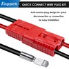 Eoppen 4Pcs 175Amp Battery Quick Connect/Disconnect, 2-4 Gauge Wire Harness