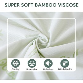 MUXHOMO Premium 100% Waterproof Full Size Mattress Protector, Breathable Mattress Cover Full Size Bed, Cooling 3D Air Fabric Bed Pad Cover, Deep Pocket 8"-21"