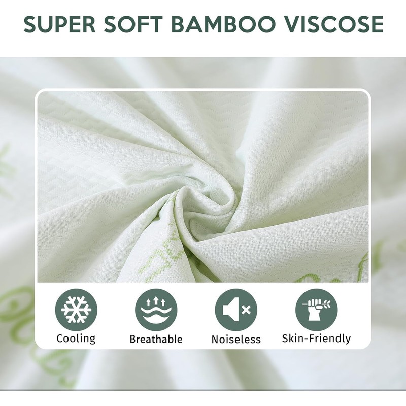 MUXHOMO Premium 100% Waterproof Full Size Mattress Protector, Breathable Mattress