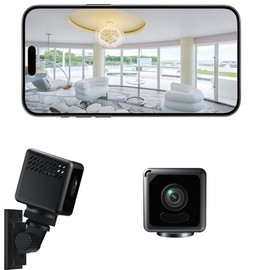 LMQPT Mini Indoor Security Camera Wireless Home Small Indoor Outdoor WiFi Camara Pet Cameras,2025 Upgraded 1080P HD Tiny Nanny Cam, Wide Angle,Night Vision Motion Detection