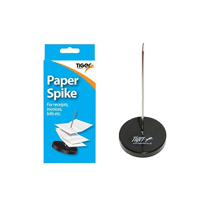 Tiger desk top paper spike file receipts bills invoices etc