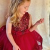 Miipat Baby Girl Pageant Dress Sequins Princess Dress Toddler Flower