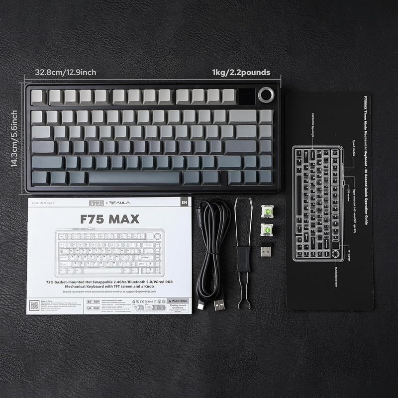 Aula F75 MAX Wireless Mechanical Keyboard 75% Layout Hot Swappable