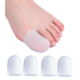 Premium toe caps, toe protectors, set of 4 toe protection against blistering and calluses, toe pads