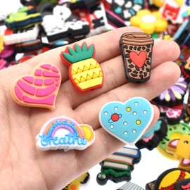 200Pcs Silicone Focal Beads Bulk, Different Random Mix Collections Teacher Character Animal Cartoon Focal Beads for Pens Keychains DIY Jewelry Making