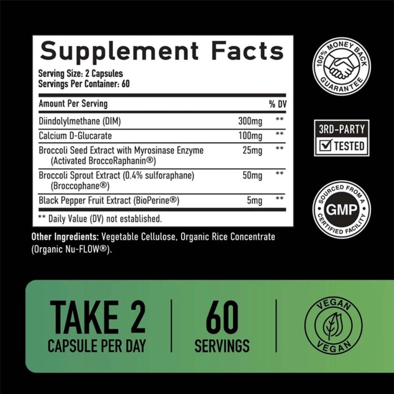 Xemenry DIM FOR MEN 300mg - with Calcium D-Glucarate -