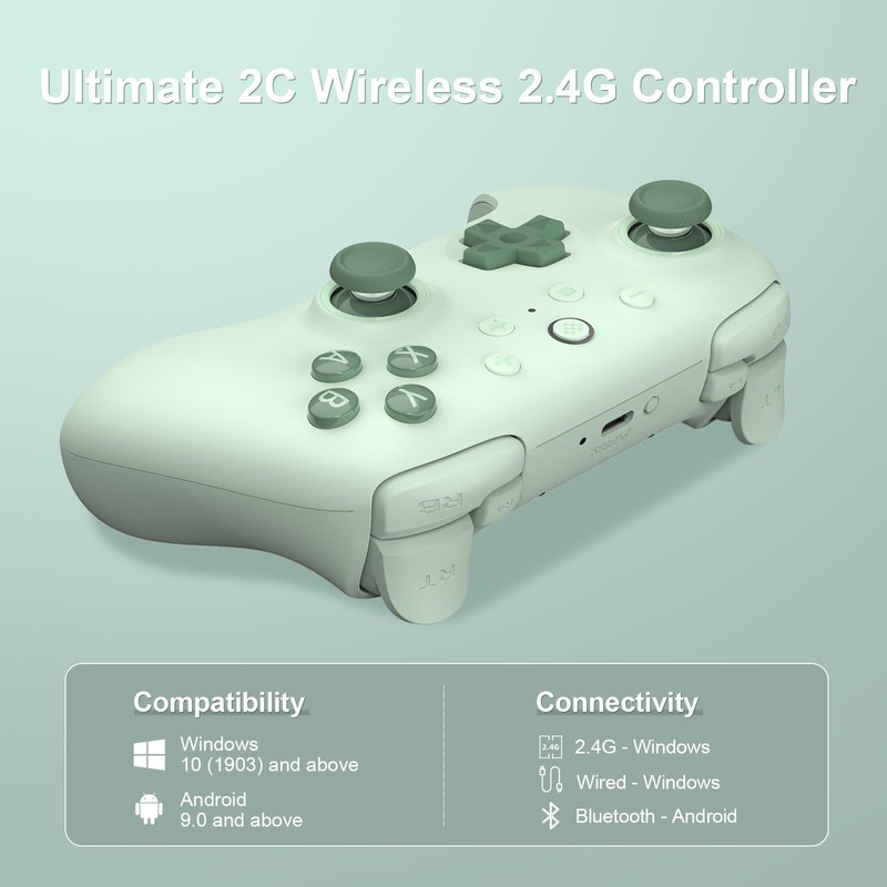 8Bitdo Ultimate 2C Wireless Controller for Windows PC & Android,