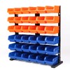 HORUSDY Storage Bins Parts Rack 36Pcs Bin Organizer Garage Plastic