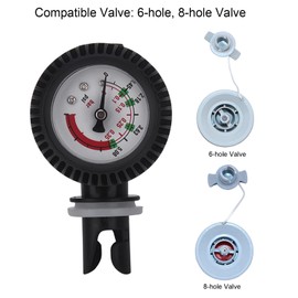 Pressure Gauge Air Compressor Gauge Nylon Inflatable Boat Air Pressure Valve for Inflatable Boat Rubber Boat Board