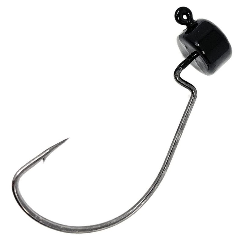 Reaction Tackle Lead Mushroom JigHead 1/16oz - Black - EWG