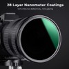 K&F Concept 37mm ND1000 Filter, Fixed Neutral Density Lens Filter