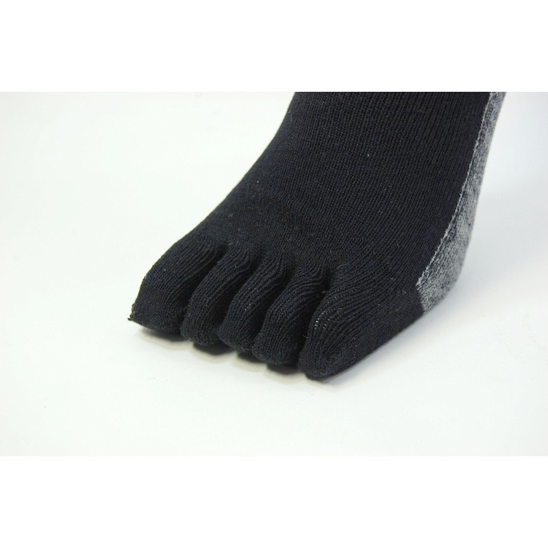 フジテ(絹の底力&二重底)5本指ソックス かかと付き(3色アソート)3足組 #155