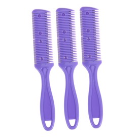 FOMIYES Diy Hair Styling Tool Set Hair Cutting Comb with Double-sided Scissors Stainless Steel Hair Shaper for Styles