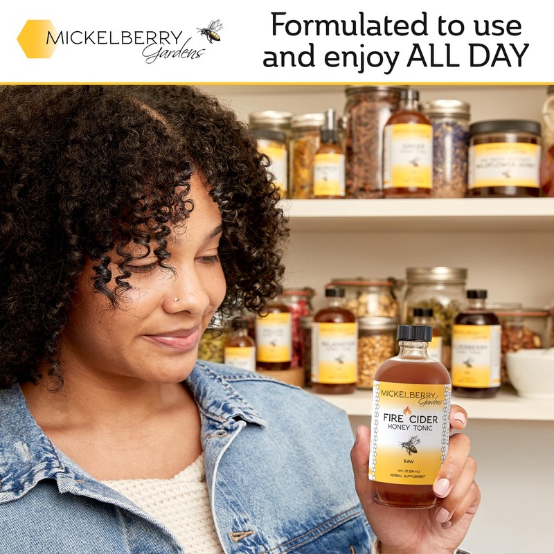 Fire Cider Apple Cider Vinegar Honey Tonic with Organic Turmeric