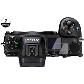 WH1916 z7ii z6ii Screen Protector Compatible for Nikon Z7ii Z6ii / Z7 Z6 Camera (2 Top & 2 LCD Screen), 9H Tempered Glass Anti-Bubble Anti-scratch