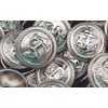 5 Buttons Anchor Silver 15 mm