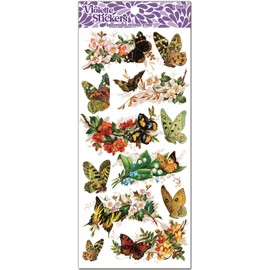 Violette Stickers Butterfly Wall Decor - Natural, Colorful & Waterproof Decorations for Crafts - Wall Decals Perfect for DIY